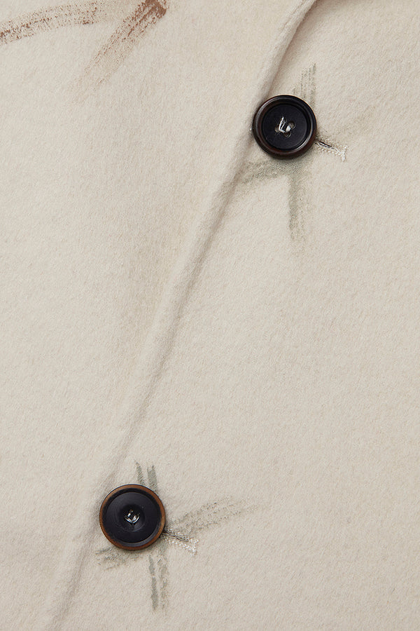 OPEN ハンドペイントデザインチェスターコート / COL:PANNA