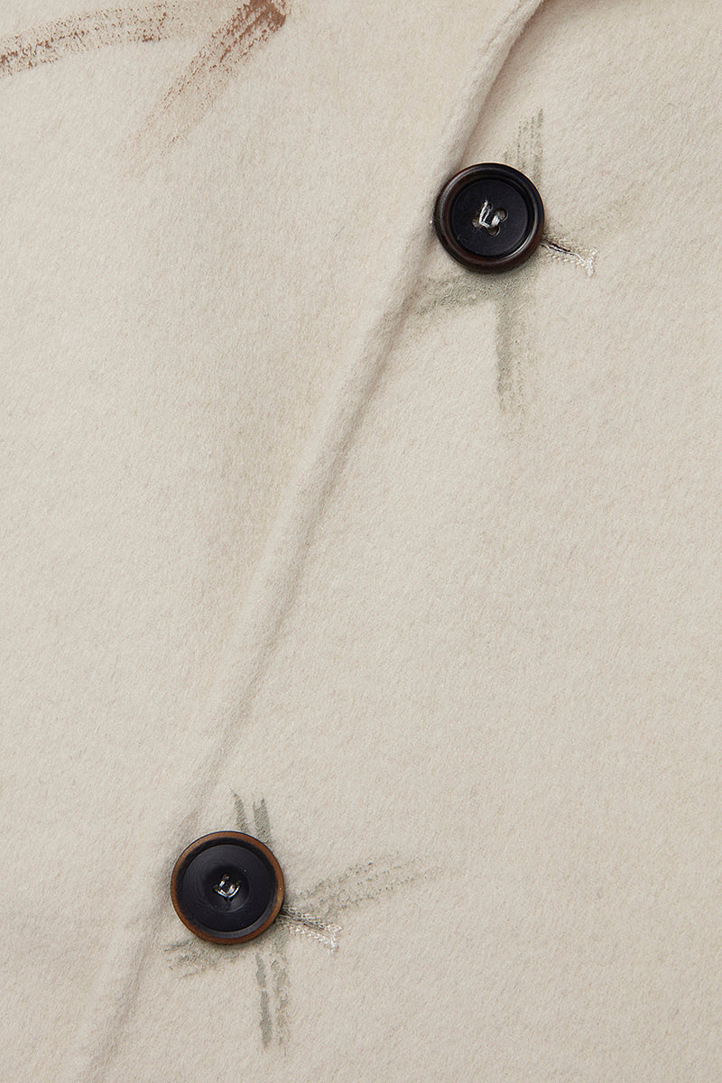 OPEN ハンドペイントデザインチェスターコート / COL:PANNA