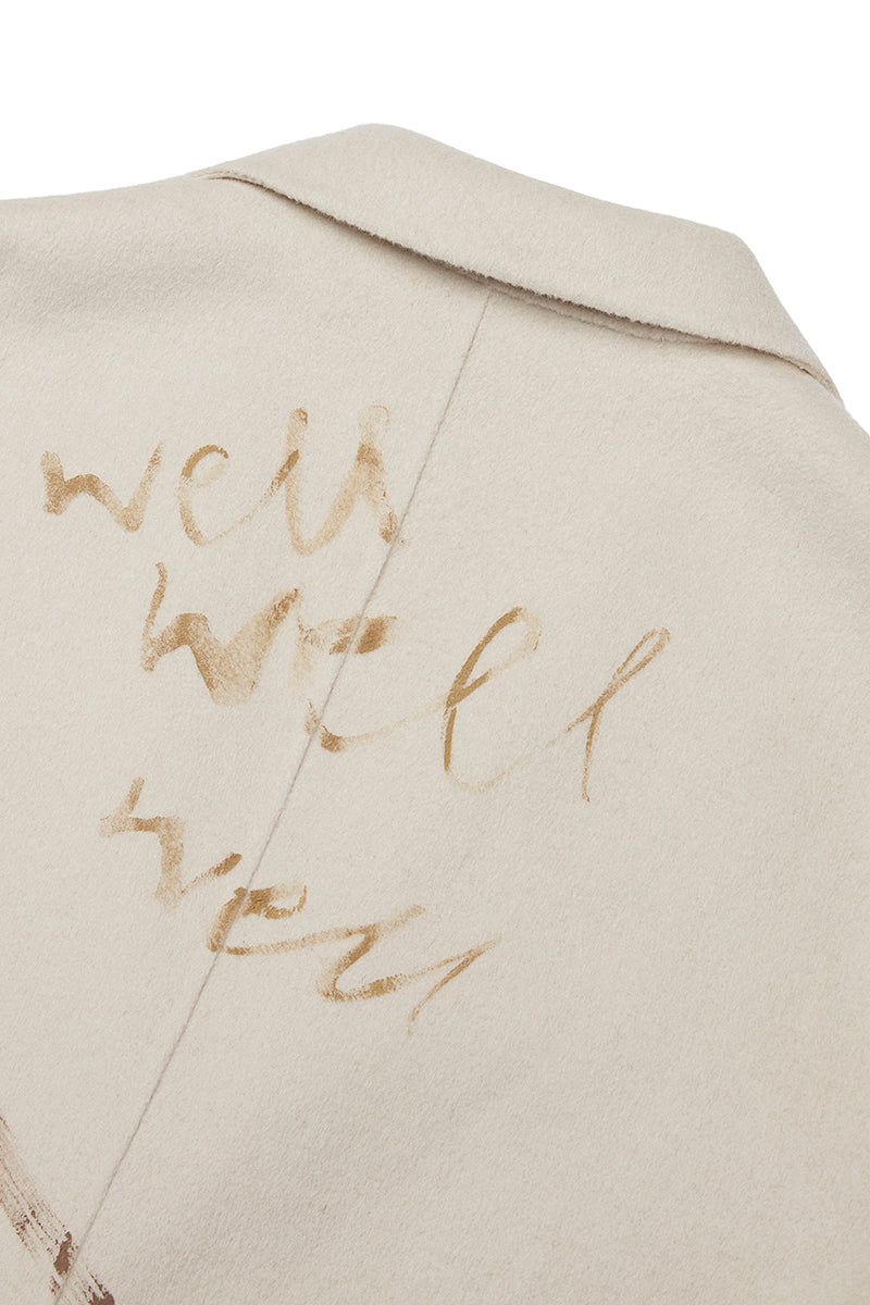 OPEN ハンドペイントデザインチェスターコート / COL:PANNA