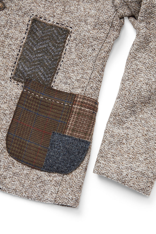 MARDEN173 パッチワークパターン ジャケット / Col:NOCE