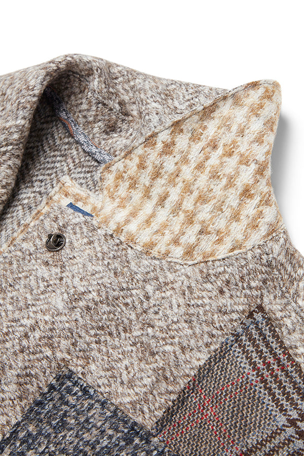 MARDEN173 パッチワークパターン ジャケット / Col:NOCE