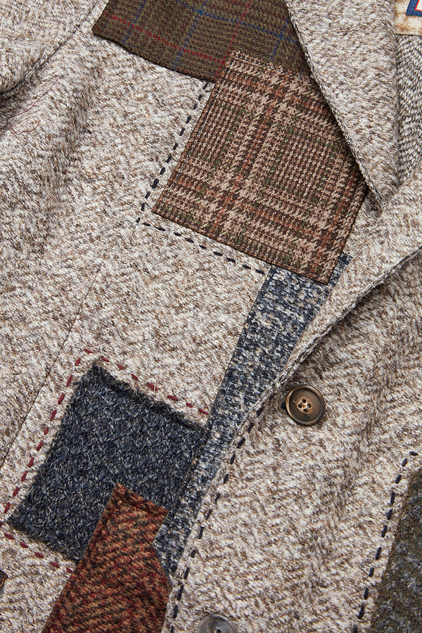 MARDEN173 パッチワークパターン ジャケット / Col:NOCE