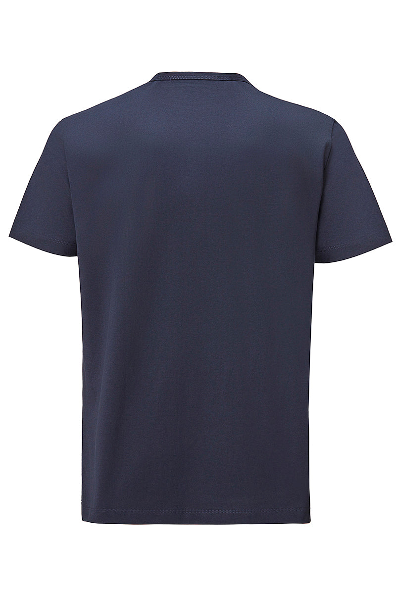 【REIGN】シルケットTシャツ / Col:BLU ネイビー系