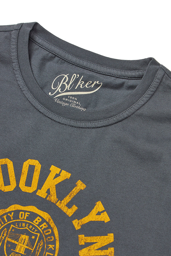 【B’lKER】 カレッジロゴロゴTシャツ / Col:FADED BLK フェードブラック