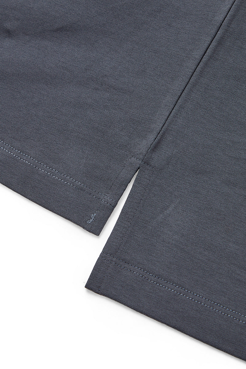 【REIGN】シルケットTシャツ / Col:PIETRA グレー系