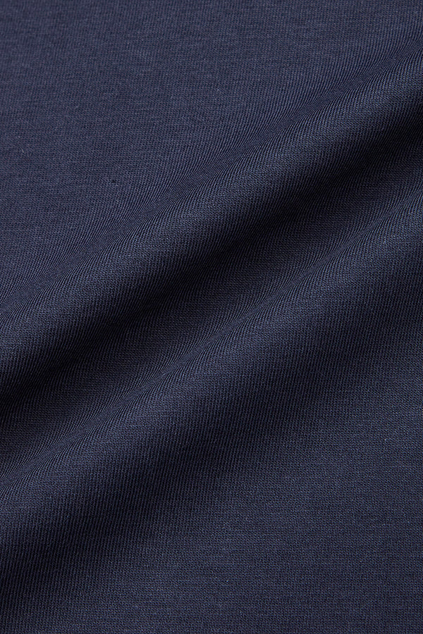 【REIGN】シルケットTシャツ / Col:BLU ネイビー系