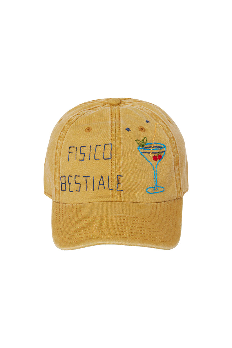 一点物　オリジナル　ハンドメイド　キャップ HAT ハンドステッチキャップ / MOSTARDA マスタードイエロー BOB JAPAN