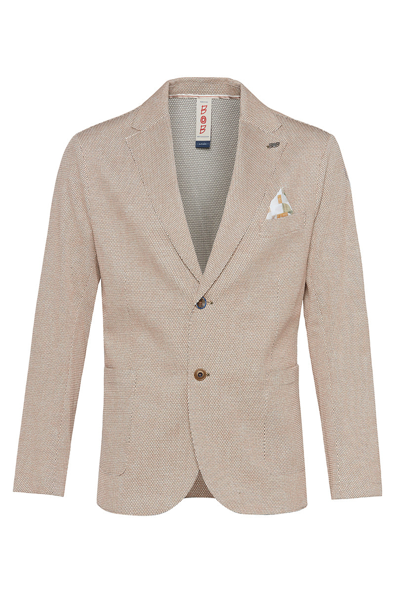 EASYX585 バーズアイプリントジャケット / MOSTARADA マスタード