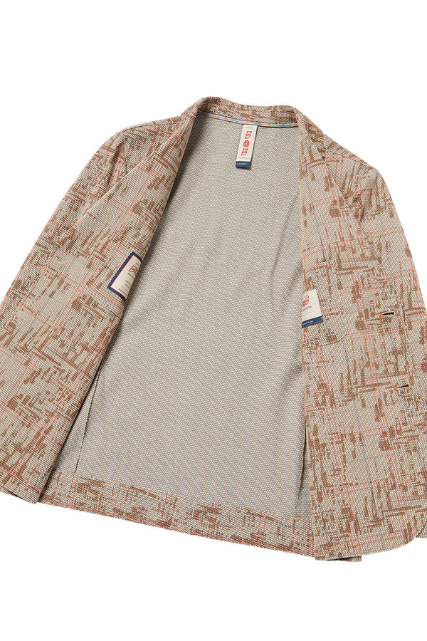 PICKY584 カスリ調グレンチェックジャケット / VAR2 ベージュ