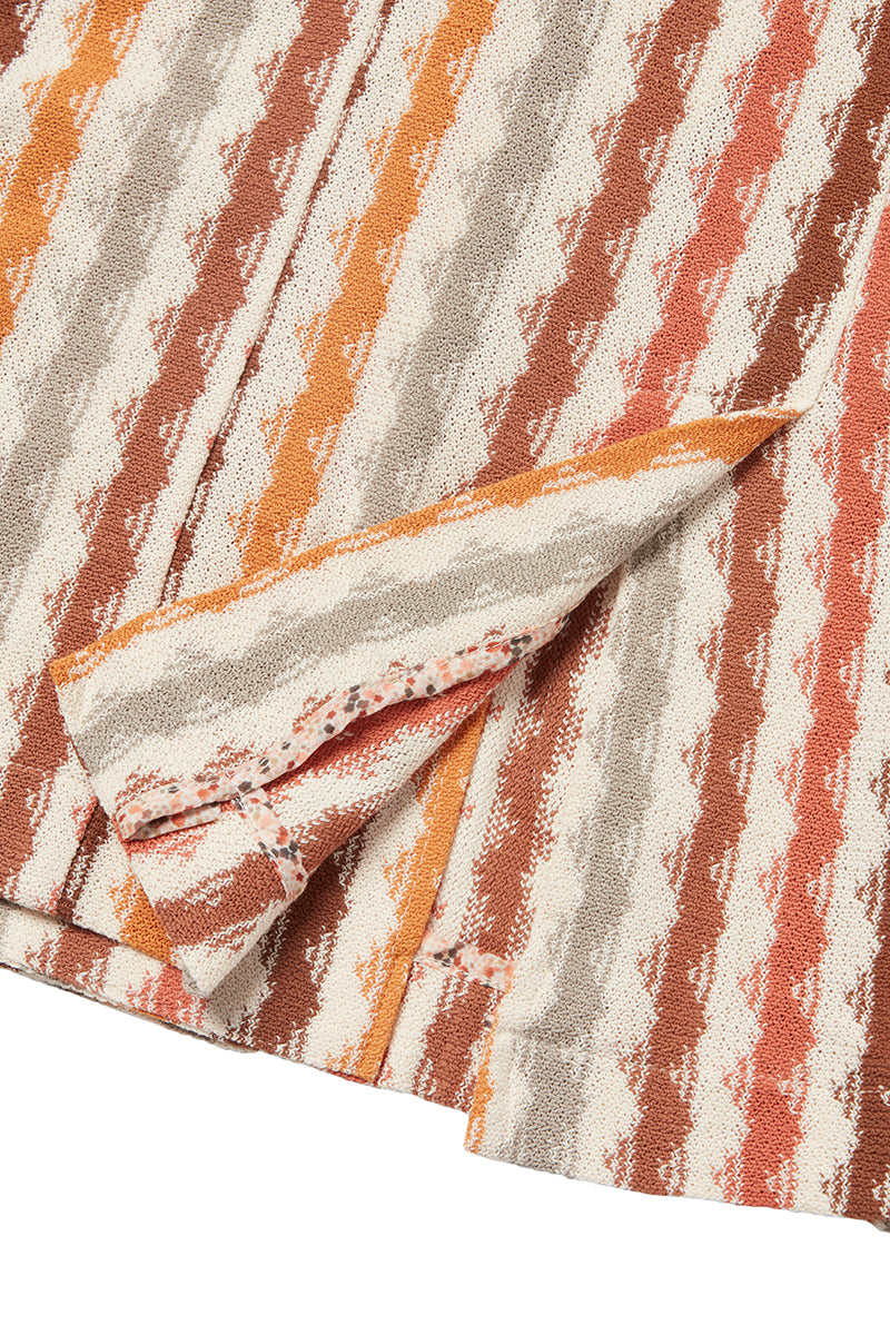 MOP576 ダブルブレストストライプジャケット / VAR1 オレンジベース