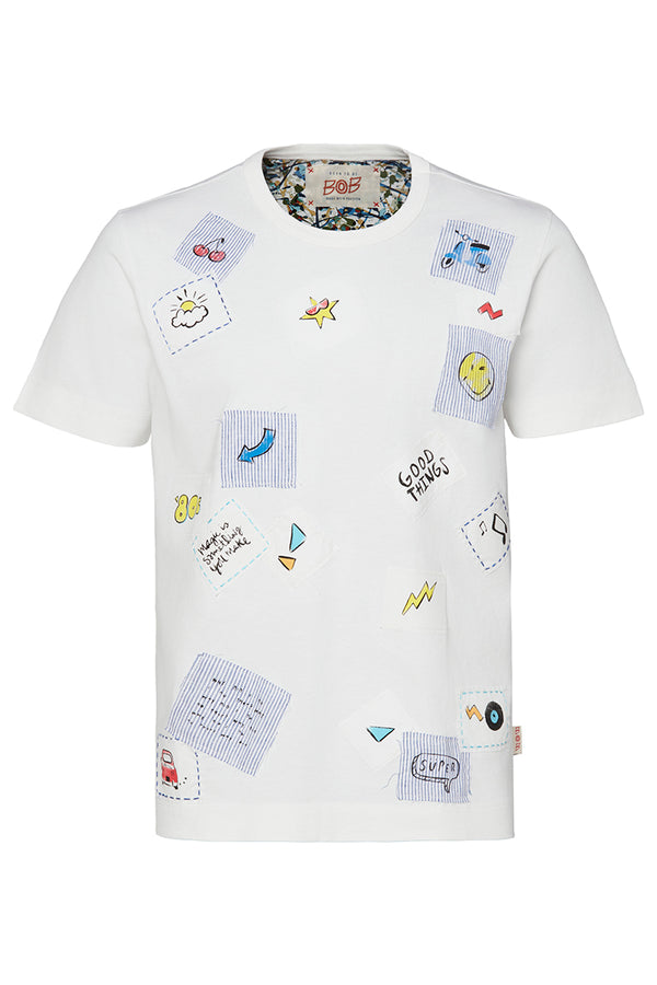 MALIBU パッチワークTシャツ / BETULLA ライトベージュ