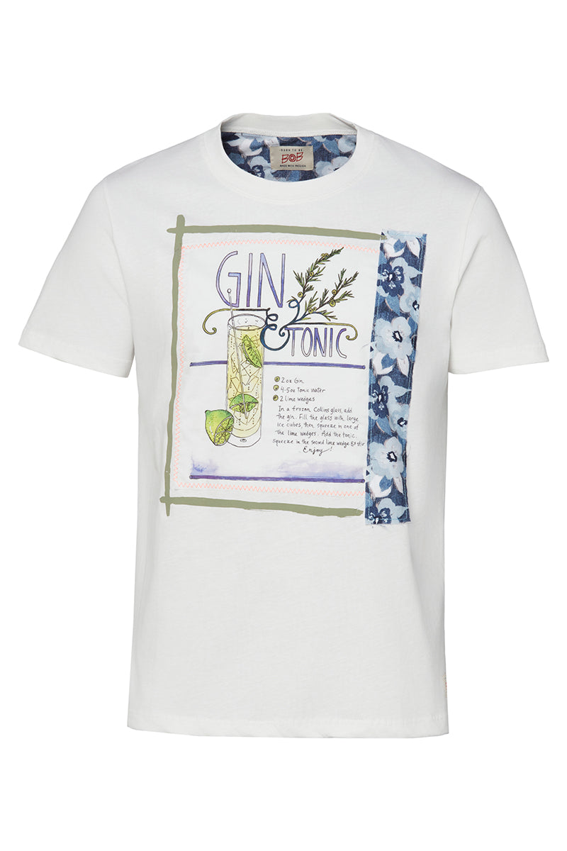 COCKTAIL カクテルレシピTシャツ / OFF WHITE オフホワイト