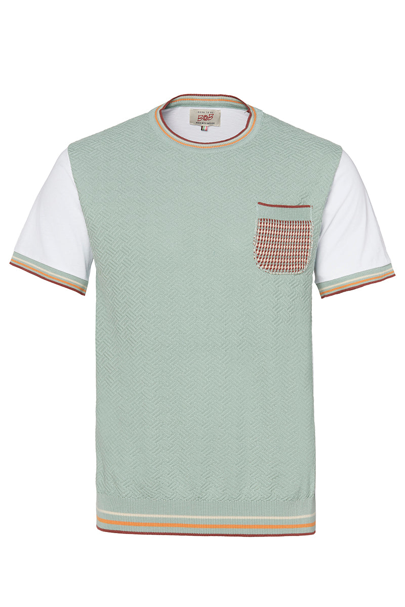 ALF ニットコンビTEE / LAGUNA アクアブルー