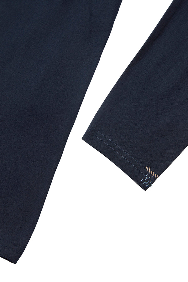 DALLAS 日本別注 ワンポイントロゴロングTEE / BLU ネイビー系