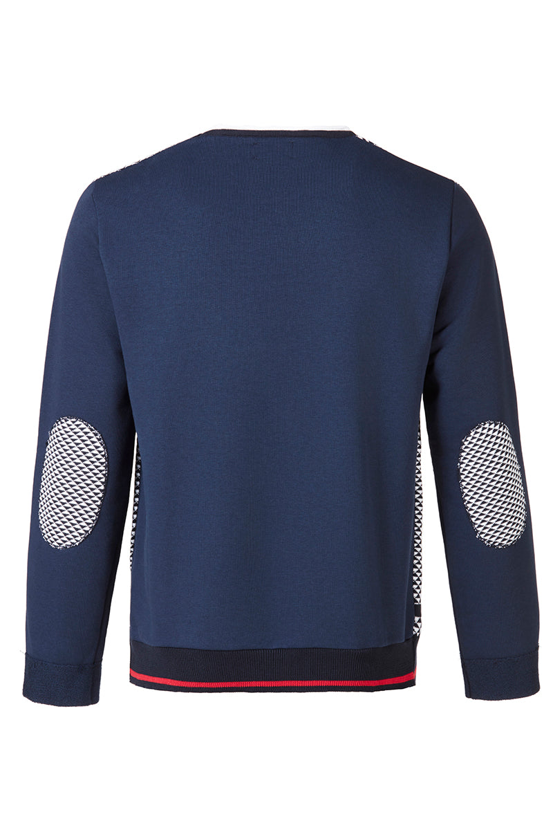 BARRET 日本別注 コットンクルーネック / BLU ネイビー系