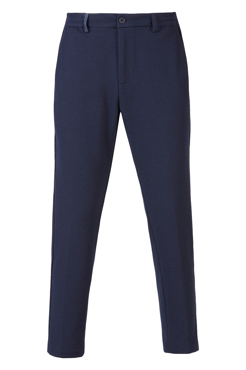 RUN581 日本別注 コットンブレンド・コンフォート テーパードパンツ / NAVY ネイビー系