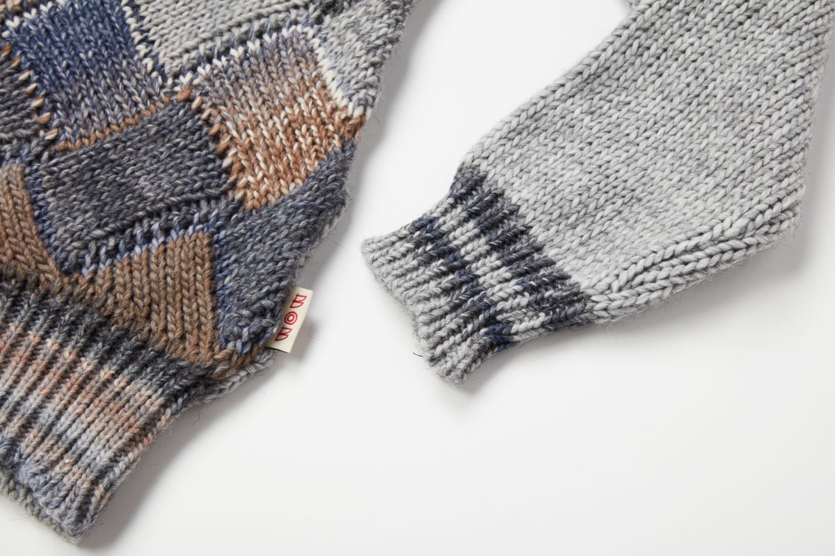 ダイヤモンドパターンニット / Col:BEIGE ベージュ系