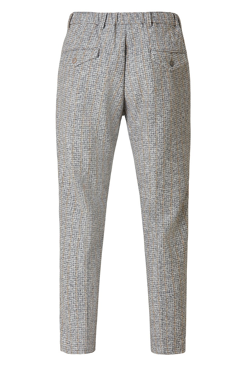 RUN203シャドーストライプウールパンツ / COL:VAR1 グレー系