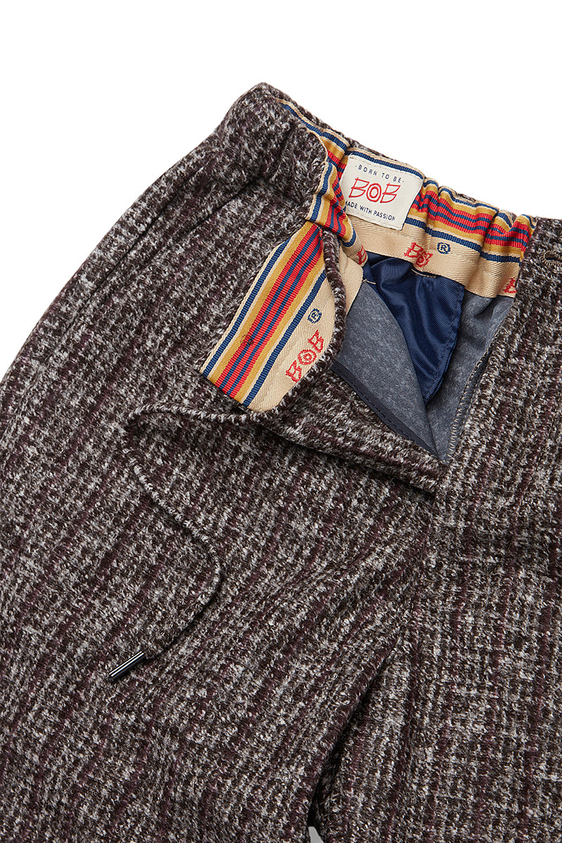 RUN203シャドーストライプウールパンツ / COL:VAR2 ベージュ系