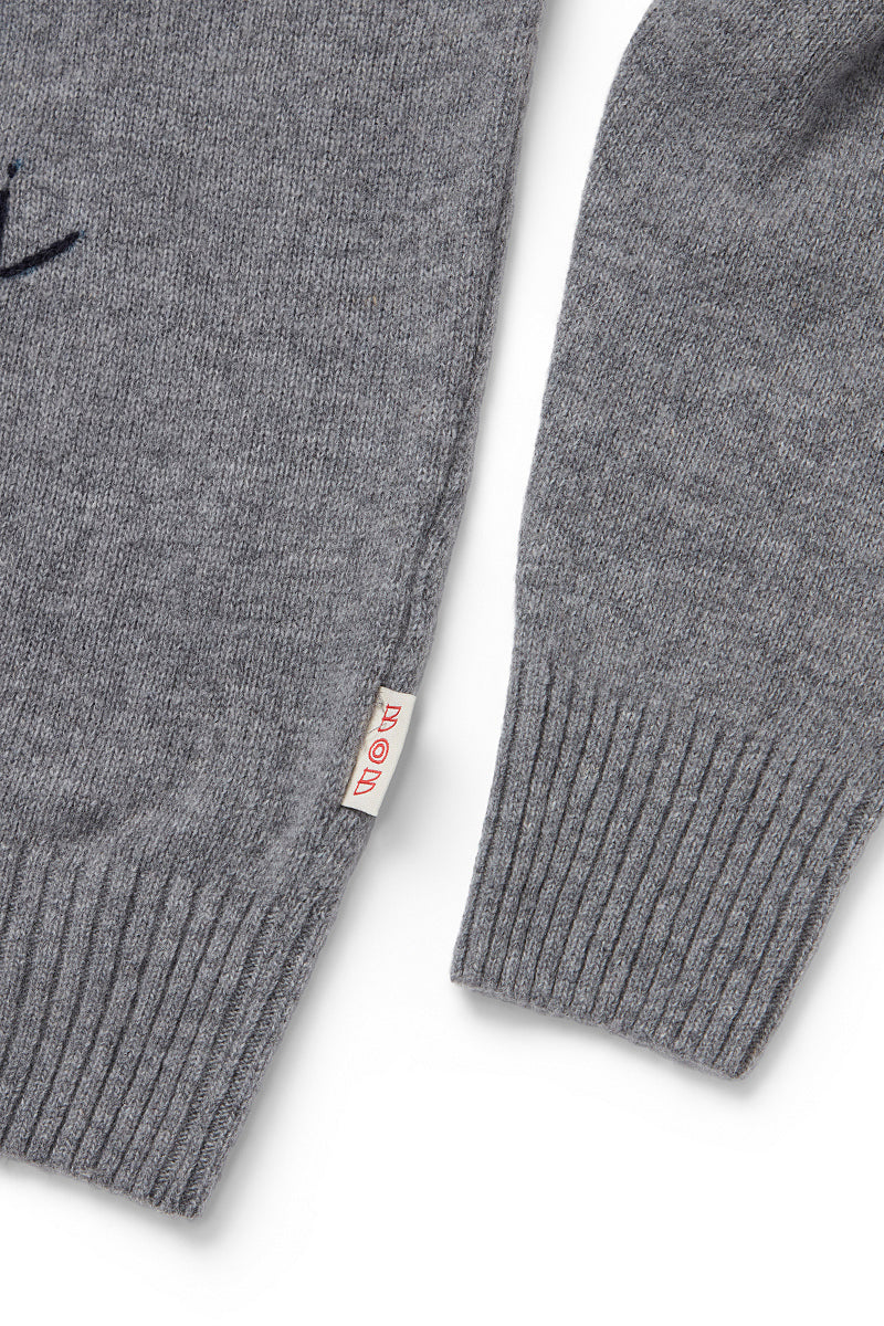 SCOTT ハンドステッチヴィンテージモチーフニット / COL:GRIGIO グレー系