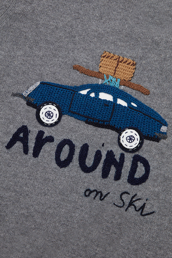 SCOTT ハンドステッチヴィンテージモチーフニット / COL:GRIGIO グレー系