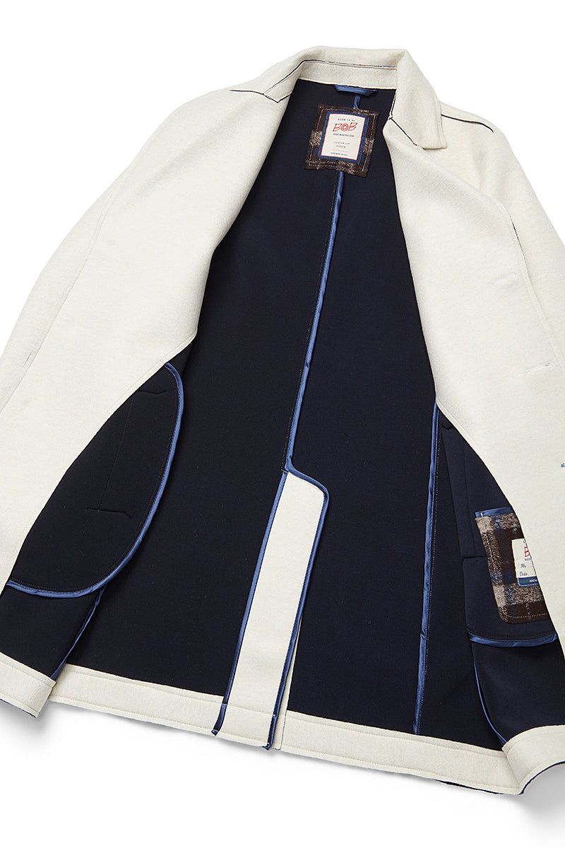 AND153 ボンディングチェスターコート / COL:PANNA ホワイト系