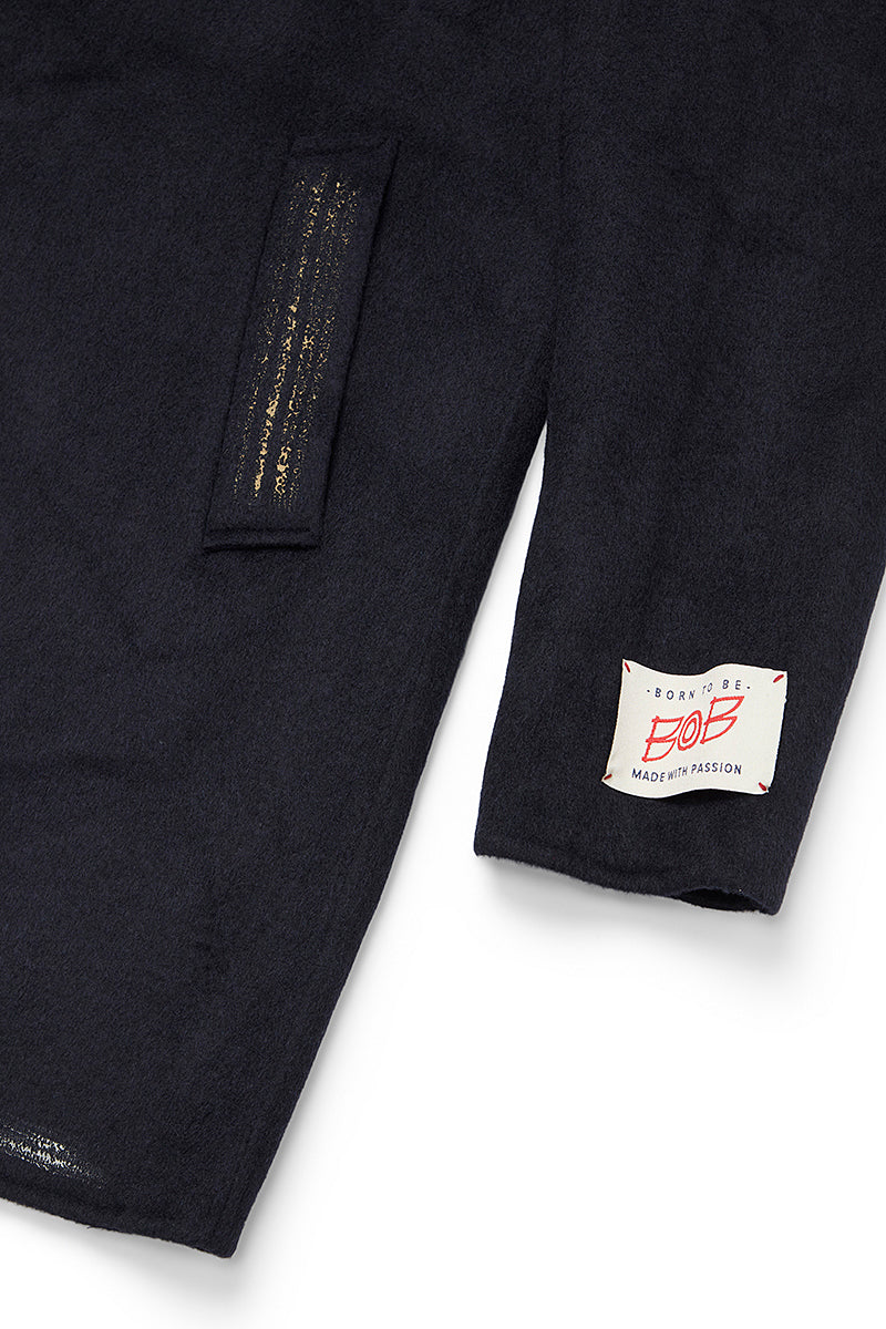 OPEN ハンドペイントデザインチェスターコート / COL:NOTTE ネイビー系