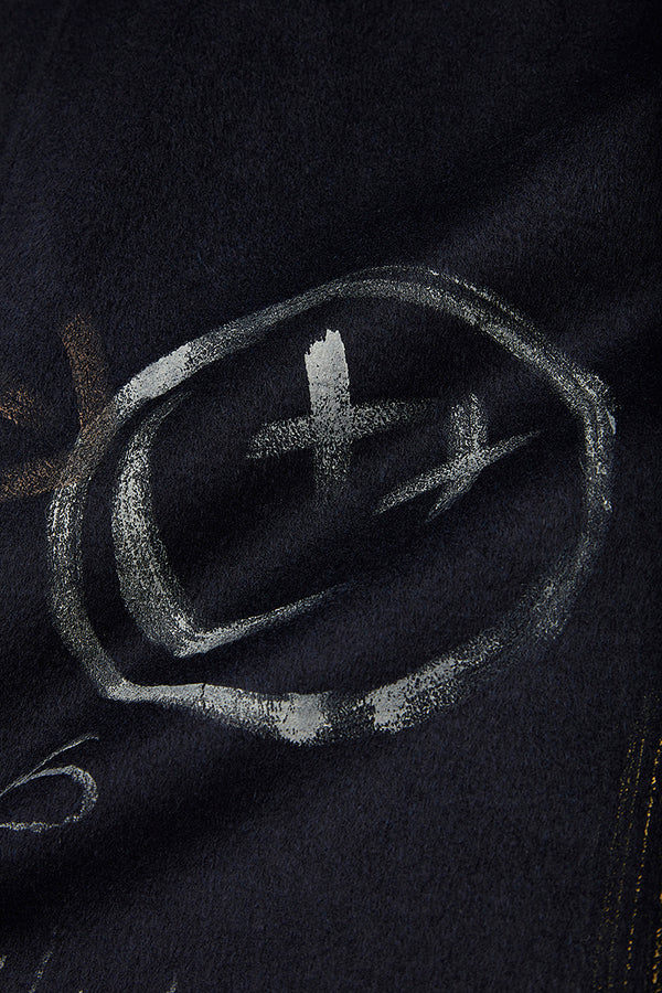 OPEN ハンドペイントデザインチェスターコート / COL:NOTTE ネイビー系