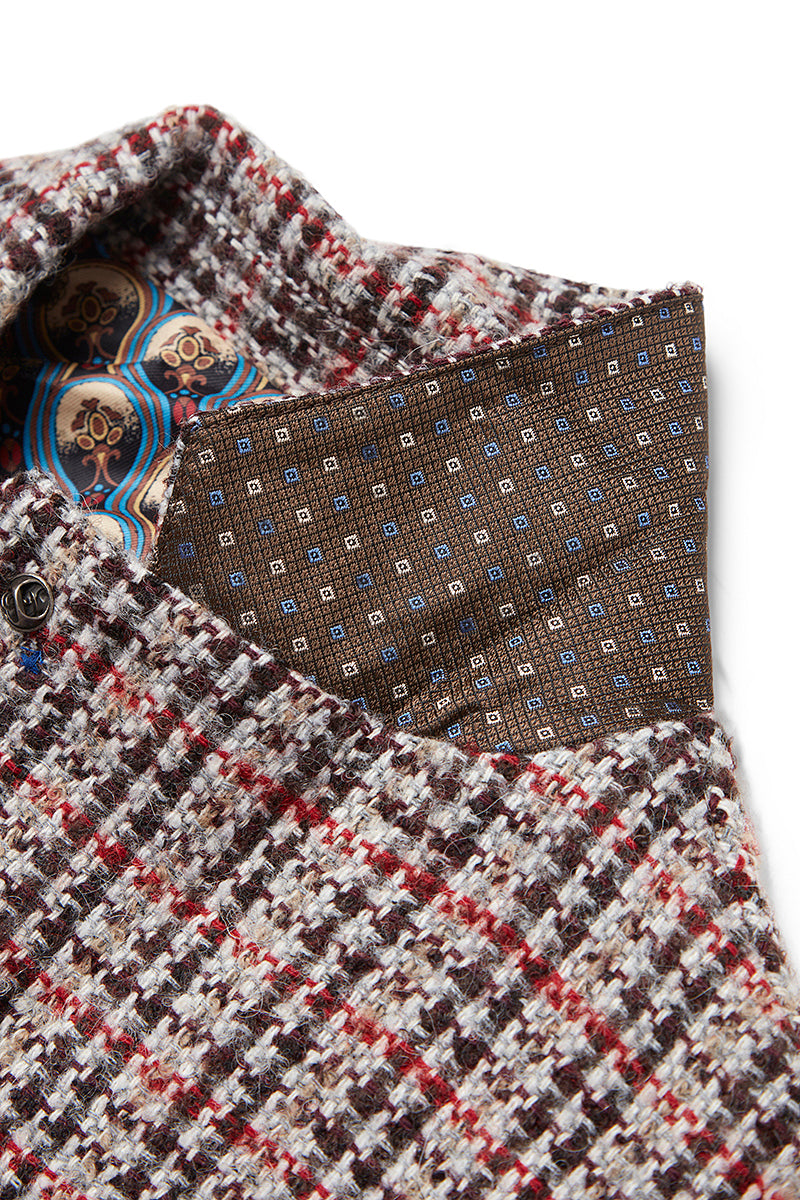 POCK123T ガンクラブチェックパターンジャケット / Col:VAR1 レッド系