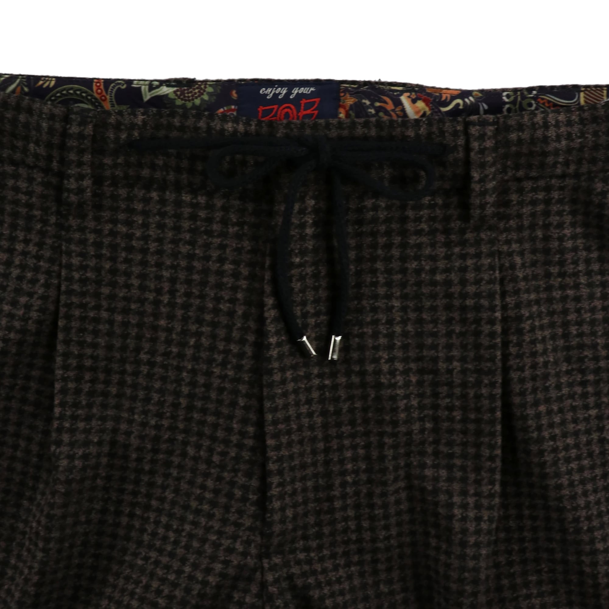 ハウンドトゥースカジュアルスーツ / VAR1 ブラウン