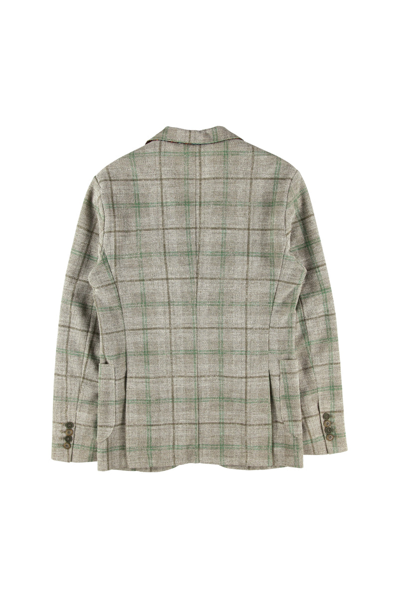 チェックパターンイージージャケット / Col:VAR1 グレー系