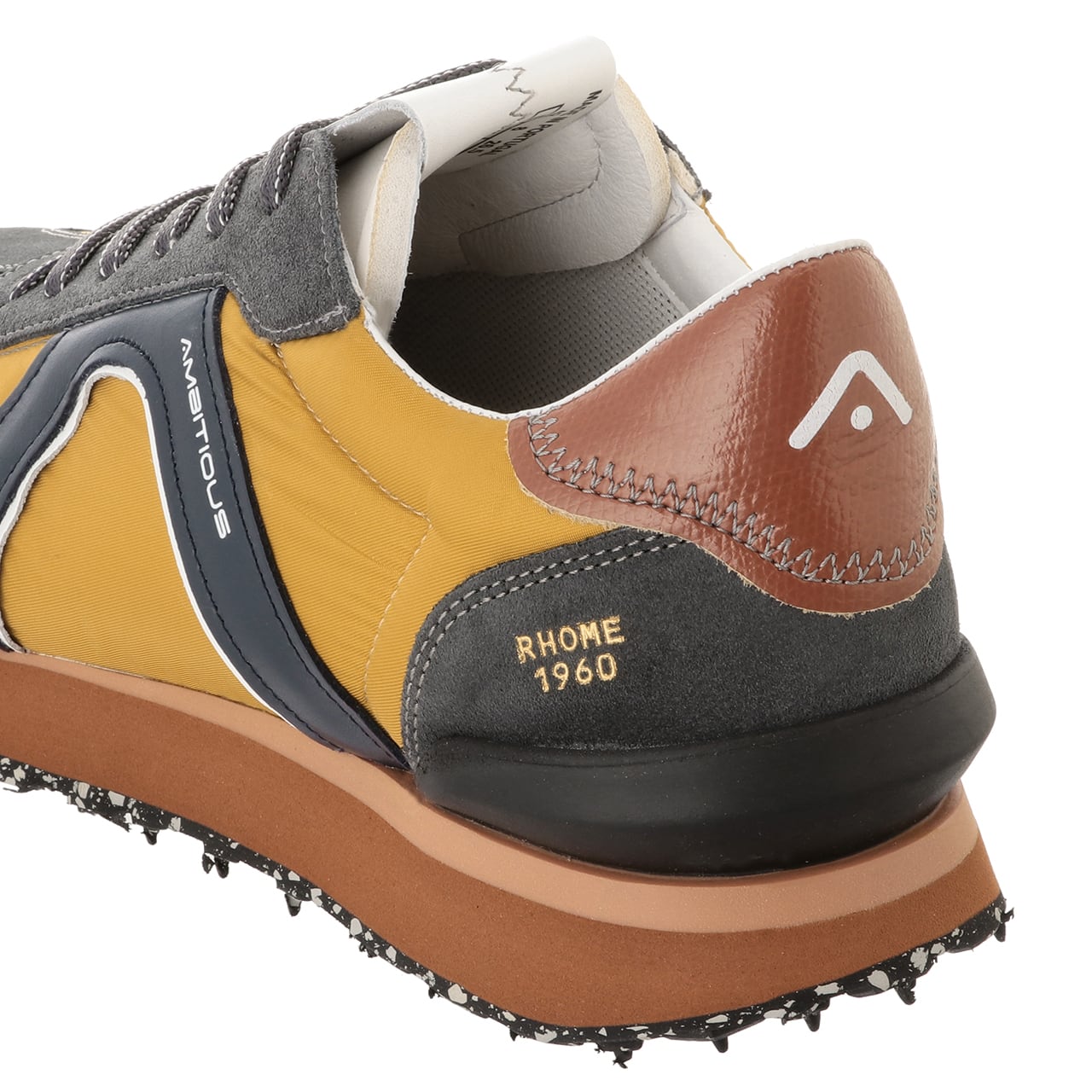 【Ambitious sneakers】 RHOME / Col:GREY×YELLOW グレー イエロー