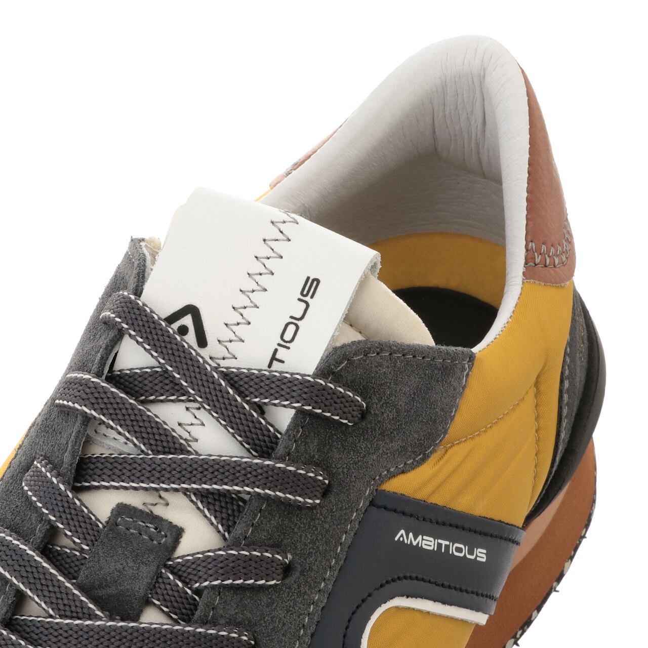 【Ambitious sneakers】 RHOME / Col:GREY×YELLOW グレー イエロー