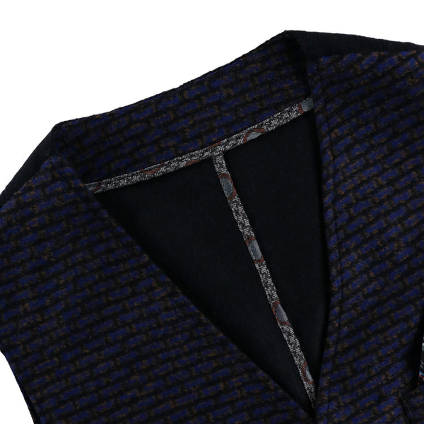 ブリックチェックジレ / Col:VAR1 ネイビー系