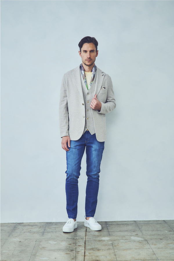 リネンテイストジレ / Col:SABBIA サンドベージュ