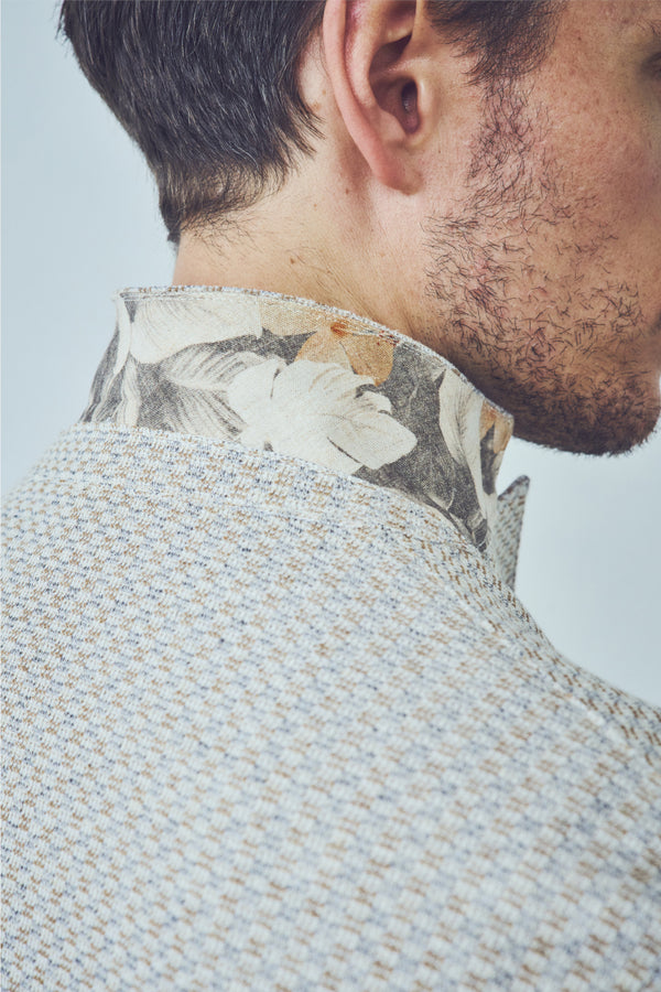 リネンテイストイージージャケット / Col:SABBIA サンドベージュ