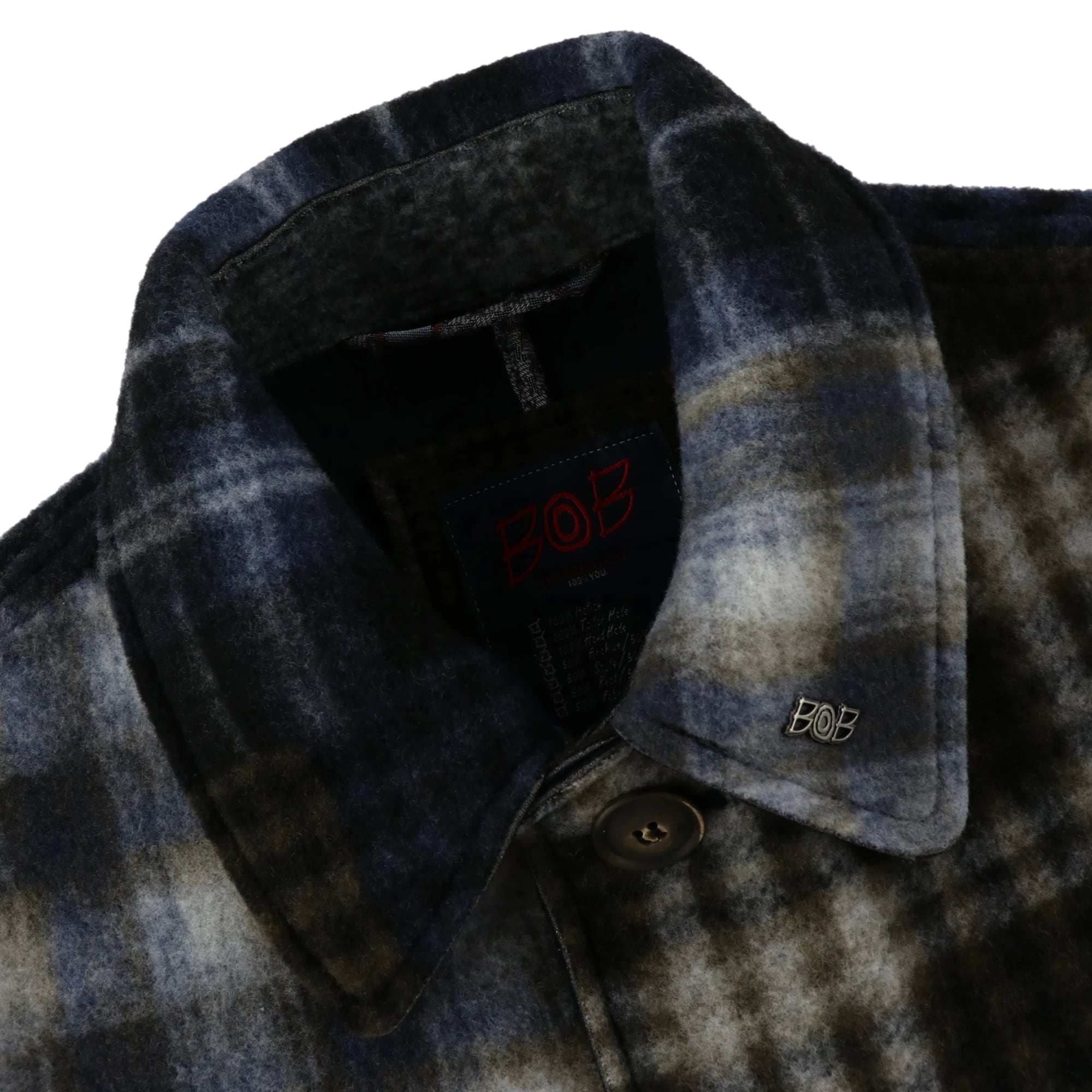 クレイジーパターン ステンカラーコート / COL:VAR2 レッド系