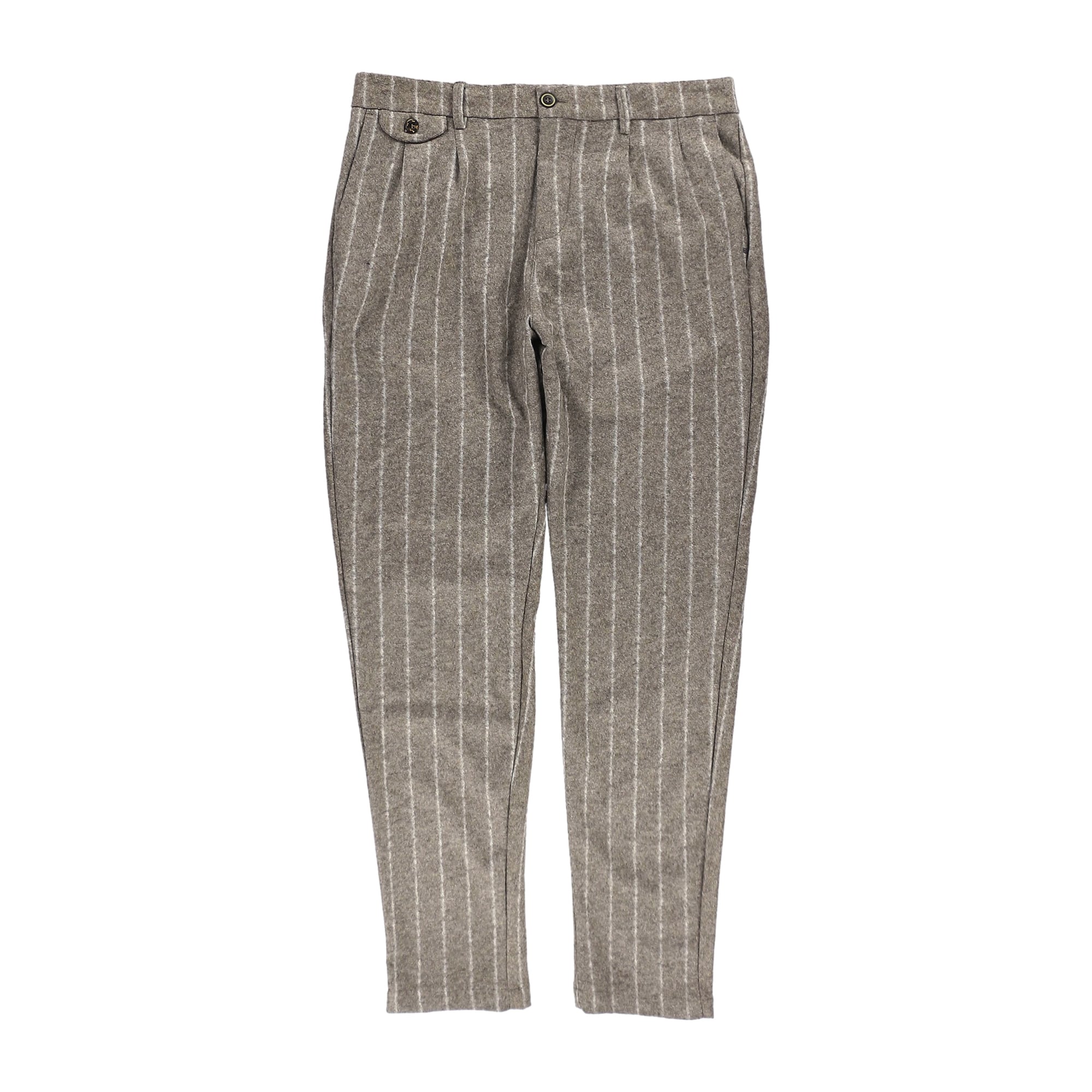 チョークストライプウールパンツ 074731404 BIG185