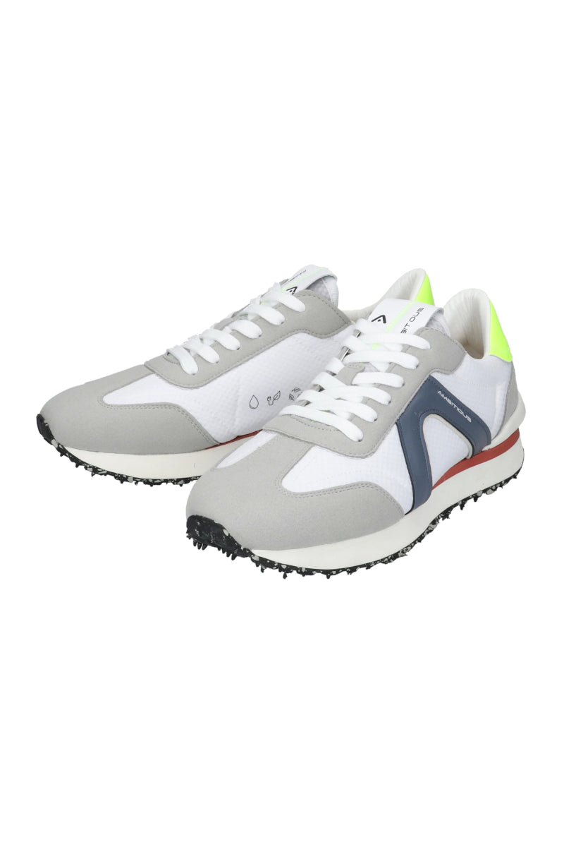 【Ambitious sneakers】 RHOME HAVEN / Col:GREY×BLUE ホワイト系