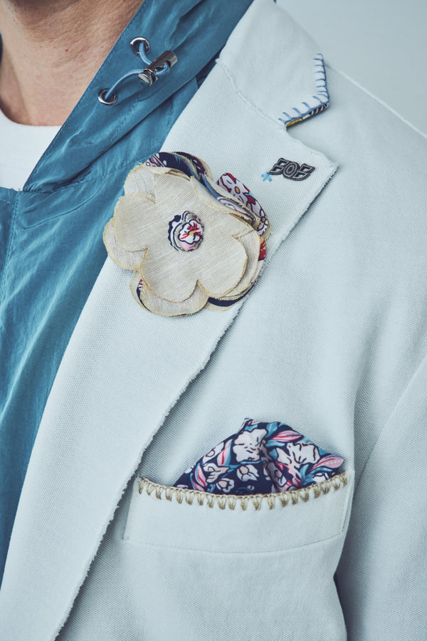 ハンドステッチライトジャケット / Col:PERLA パールグレー