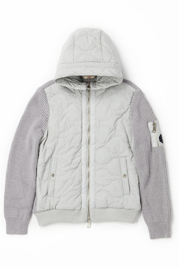 キルティングニットスリーブブルゾン / Col:GRIGIO