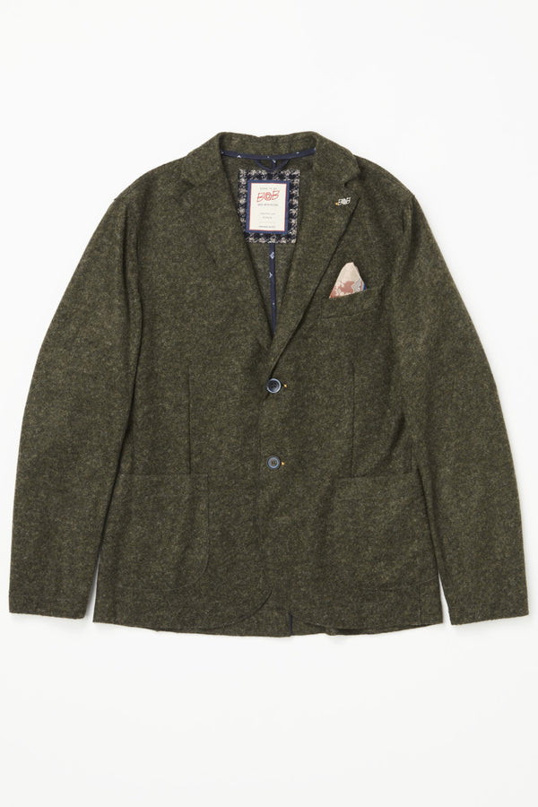 ポケッタブルライトウールジャケット / Col:MILITARE カーキ系