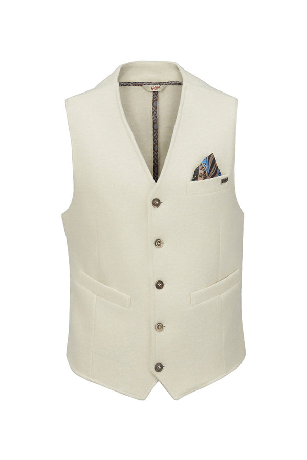 DRUG159 プレーンニットジレ / COL:PANNA ホワイト系