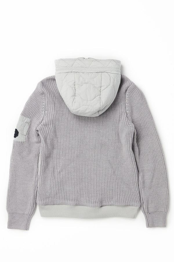 キルティングニットスリーブブルゾン / Col:GRIGIO