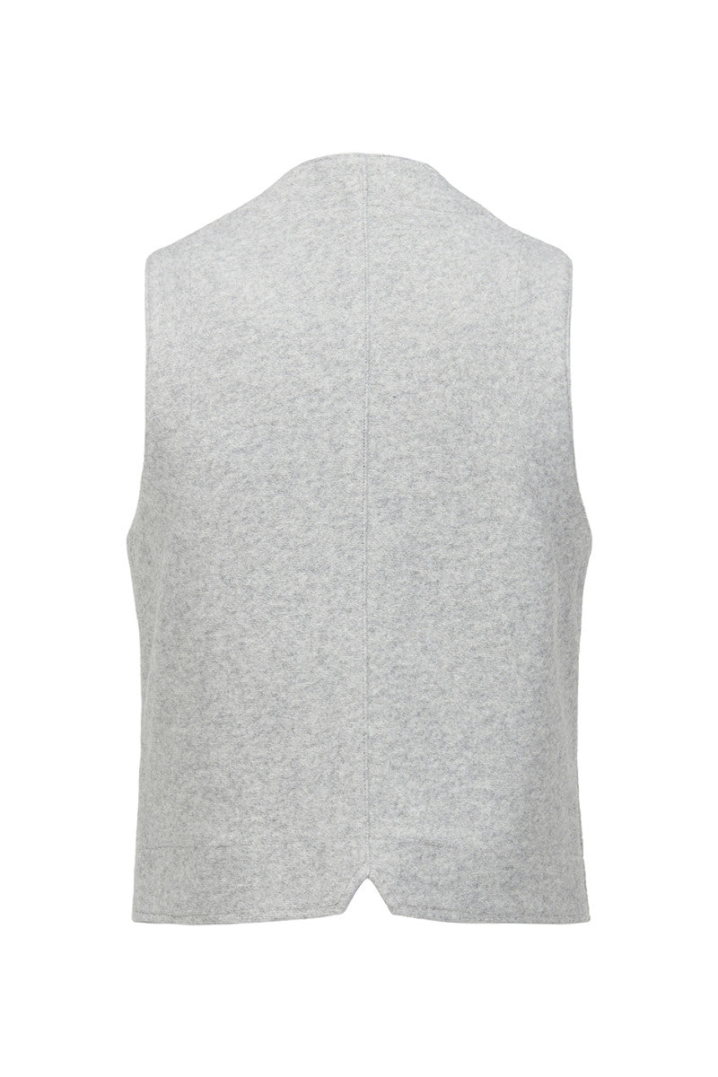 DRUG159 プレーンニットジレ / COL:GRIGIO グレー系