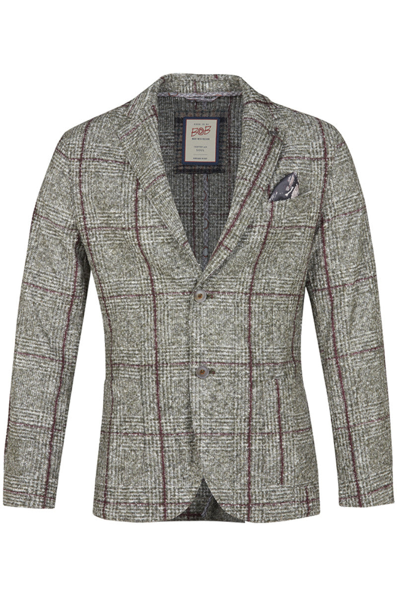 DOVER172 ポケッタブル ライトウールジャケット / Col:VAR1 カーキ系