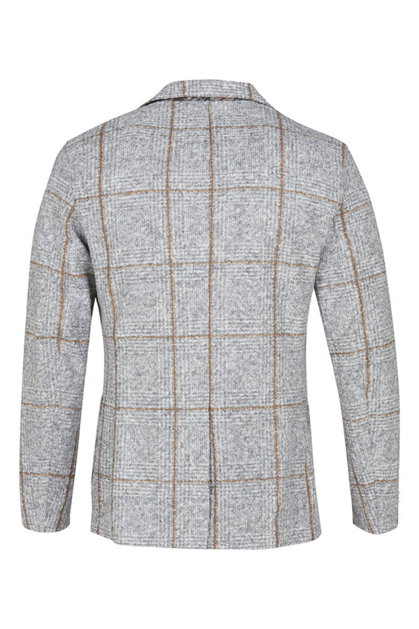 DOVER172 ポケッタブル ライトウールジャケット / Col:VAR2 グレー系