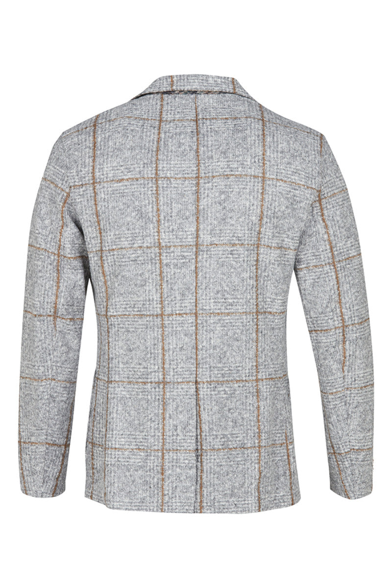 DOVER172 ポケッタブル ライトウールジャケット / Col:VAR2 グレー系