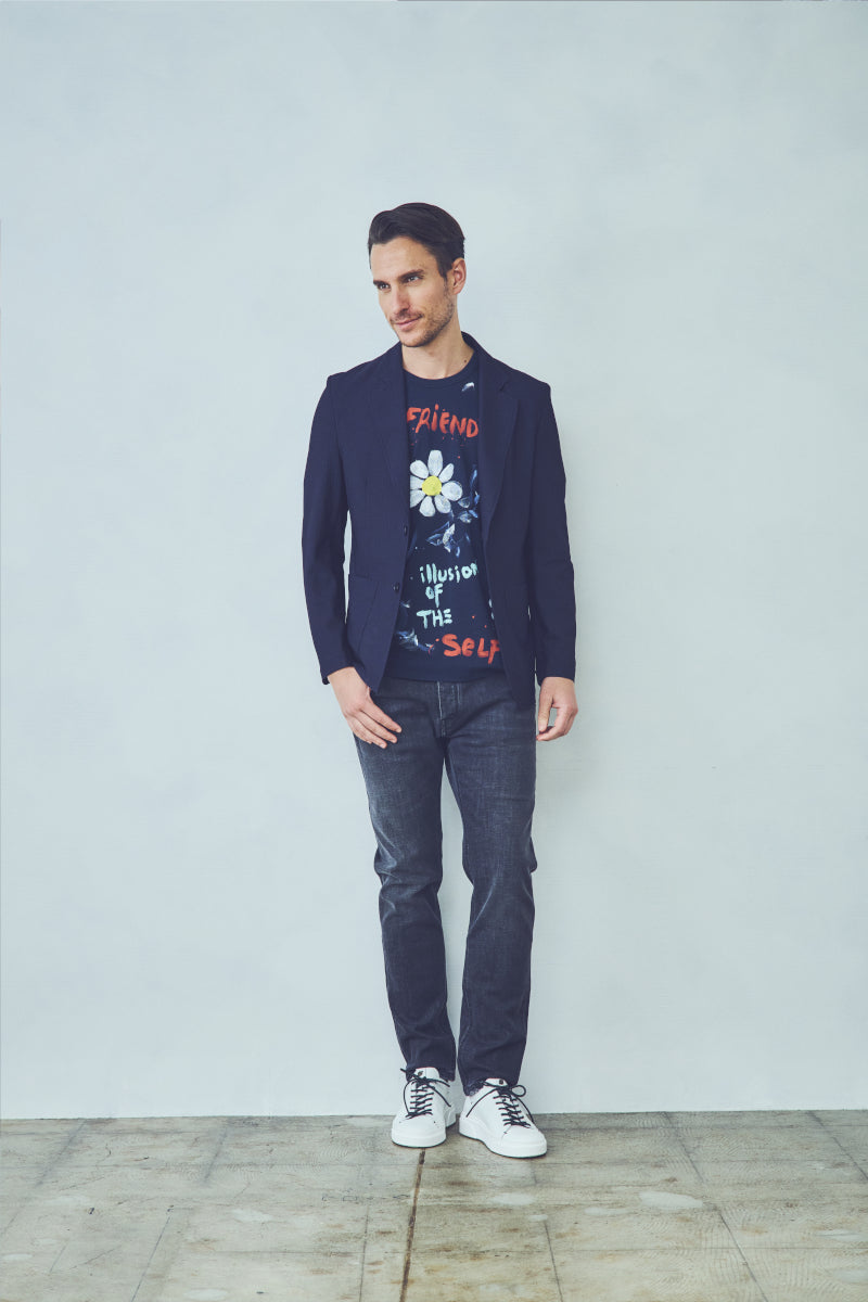 ポケッタブルハニカムメッシュ トラベルジャケット / Col:ACCIAIO グレー系