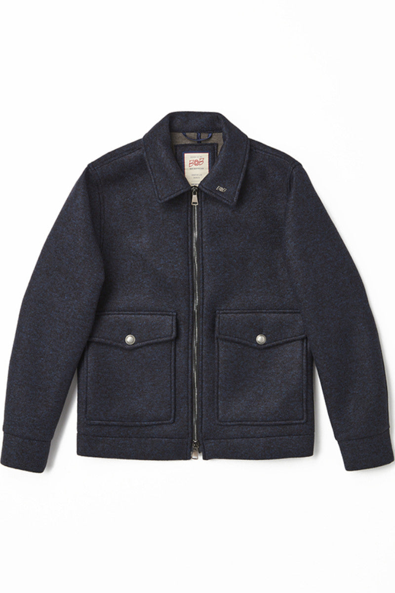 ボンディング A-2フライトジャケット / BLU ネイビー系